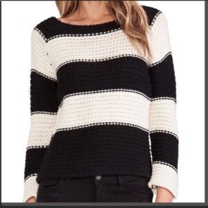 Antro Sanctuary Stripe Alexa Sweet Popover 
Wool blend Size Med